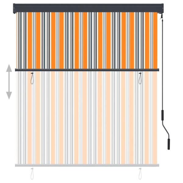 Außenrollo 140x250 cm Gelb und Blau