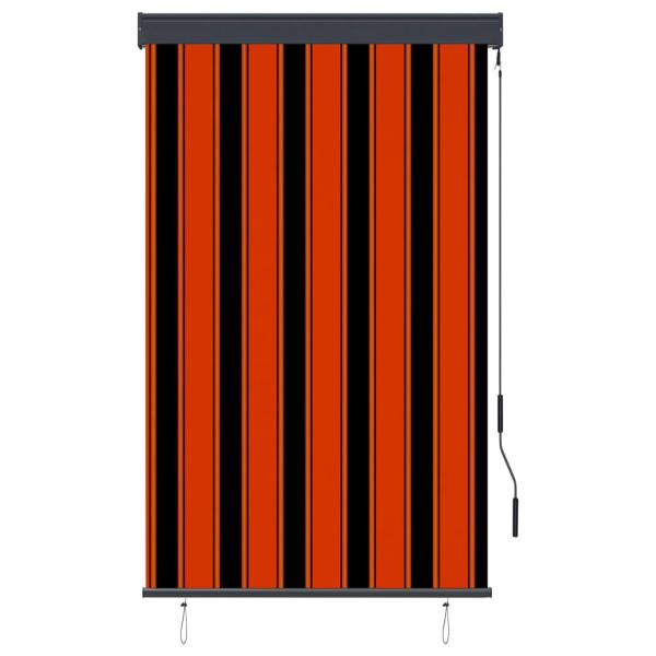 Außenrollo 100 x 250 cm Orange und Braun