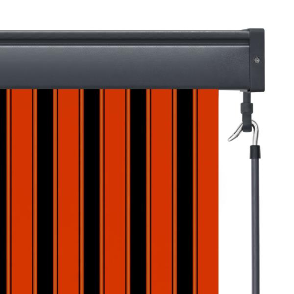 Außenrollo 100 x 250 cm Orange und Braun