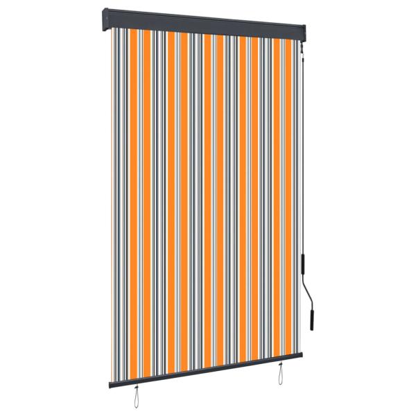 ARDEBO.de - Außenrollo 120 x 250 cm Gelb und Blau