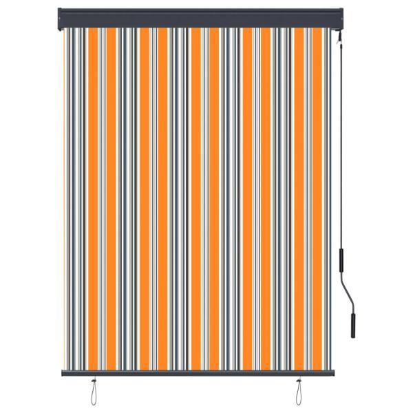 Außenrollo 120 x 250 cm Gelb und Blau