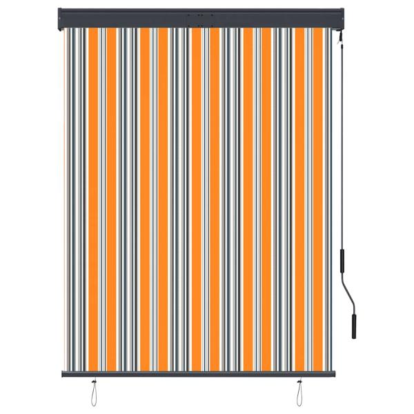 Außenrollo 120 x 250 cm Gelb und Blau