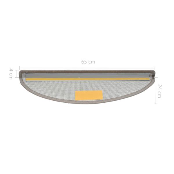 Stufenmatten 10 Stk. 65x24x4 cm Taupe
