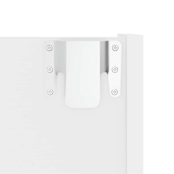 Wand-Schuhschrank Weiß 60x18x90 cm Holzwerkstoff