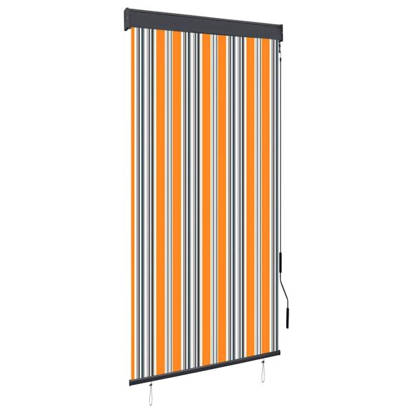 ARDEBO.de - Außenrollo 80 x 250 cm Gelb und Blau