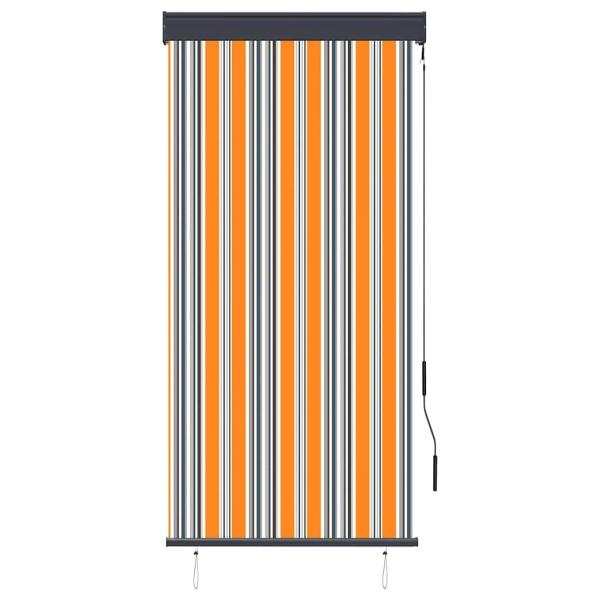 Außenrollo 80 x 250 cm Gelb und Blau