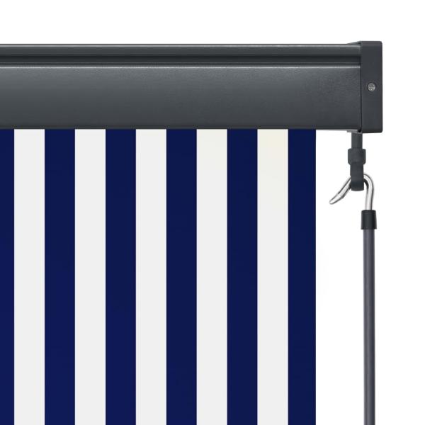 Außenrollo 140x250 cm Blau und Weiß