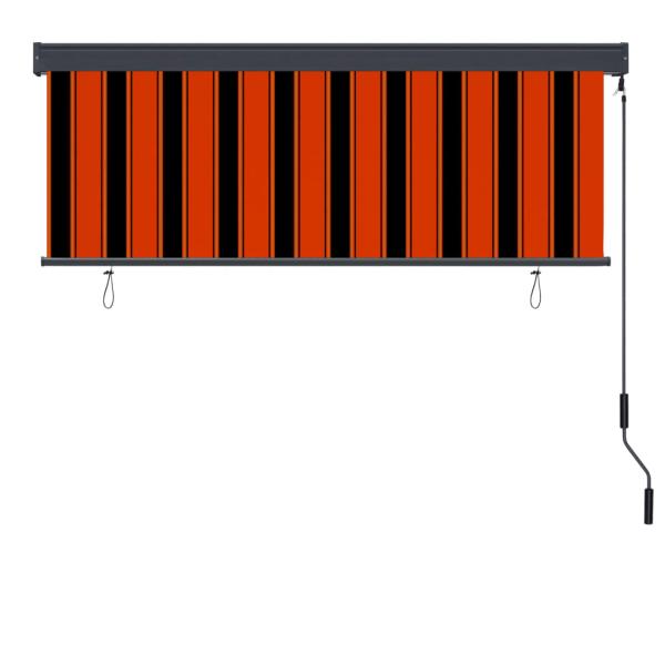 Außenrollo 160x250 cm Orange und Braun