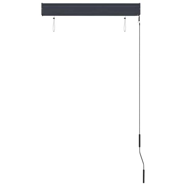Außenrollo 80 x 250 cm Weiß und Orange