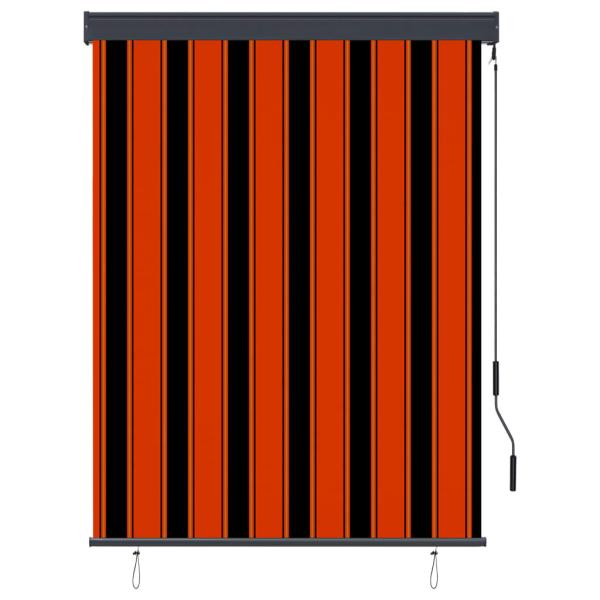 Außenrollo 120 x 250 cm Orange und Braun