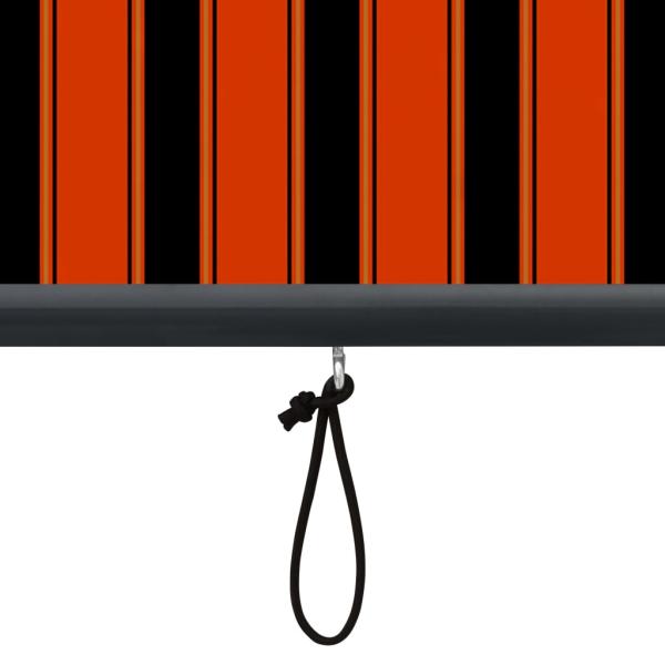 Außenrollo 120 x 250 cm Orange und Braun