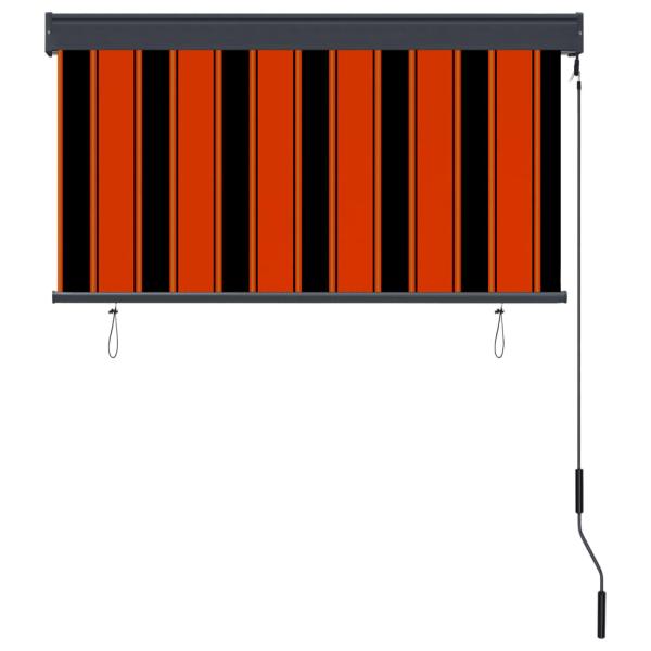 Außenrollo 120 x 250 cm Orange und Braun
