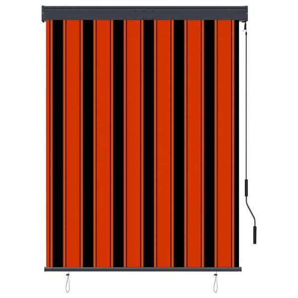 Außenrollo 120 x 250 cm Orange und Braun