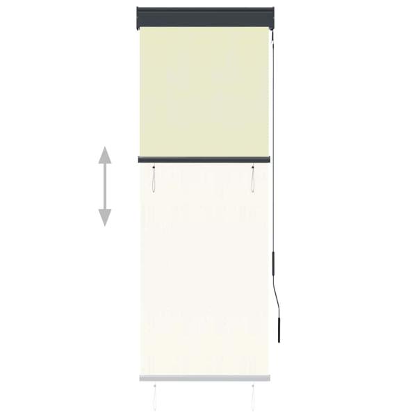 Außenrollo 60 x 250 cm Cremeweiß
