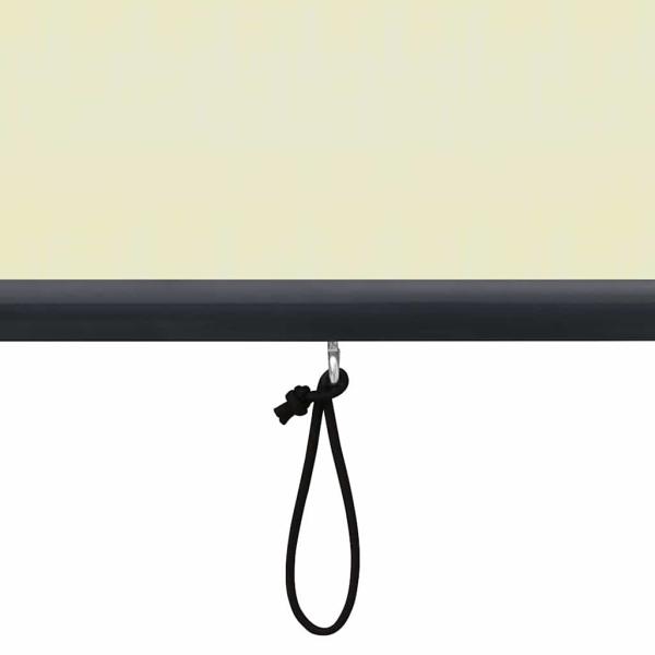 Außenrollo 80 x 250 cm Cremeweiß