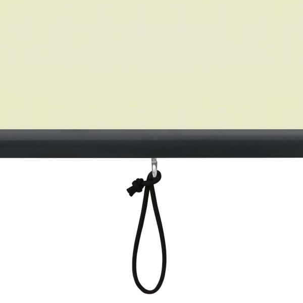 Außenrollo 80 x 250 cm Cremeweiß