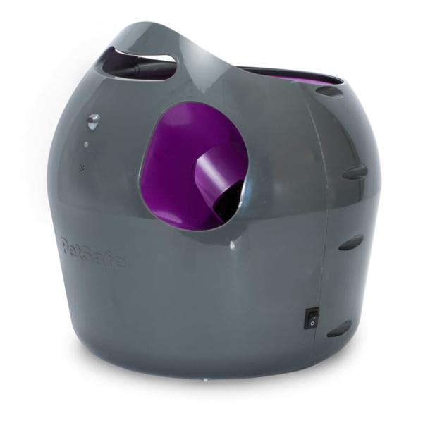 ARDEBO.de - PetSafe Automatischer Ballwerfer für Haustiere 9 m Grau und Lila