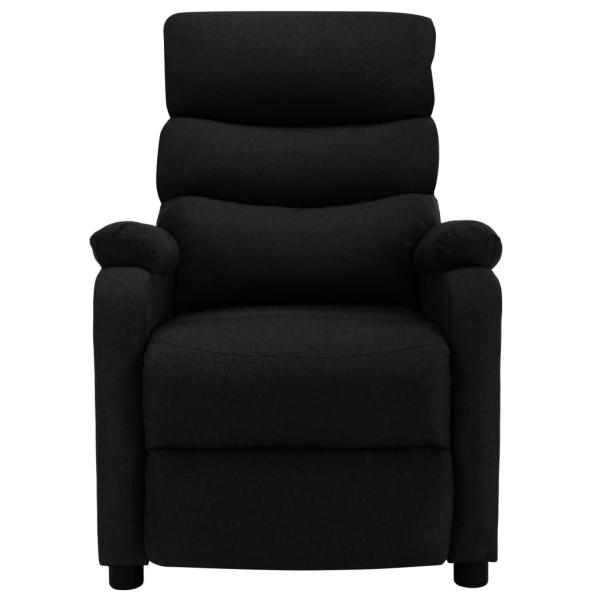 Massagesessel Elektrisch Schwarz Stoff