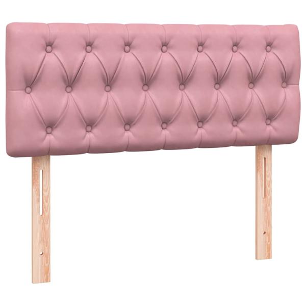 Boxspringbett mit Matratze Rosa 120x220 cm Samt