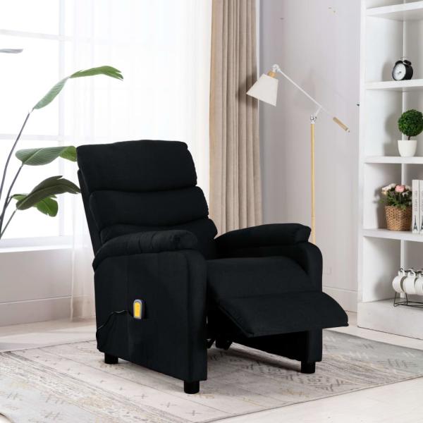 ARDEBO.de - Massagesessel Schwarz Stoff