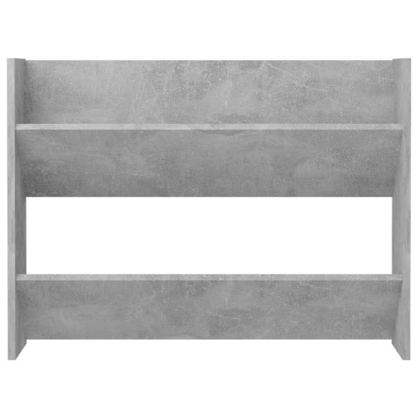 Wand-Schuhschränke 2 Stk. Betongrau 80x18x60 cm Holzwerkstoff