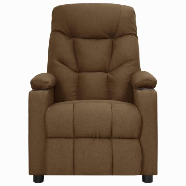 Massagesessel Braun Stoff