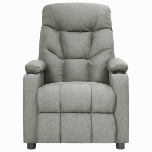 Relaxsessel Hellgrau Stoff