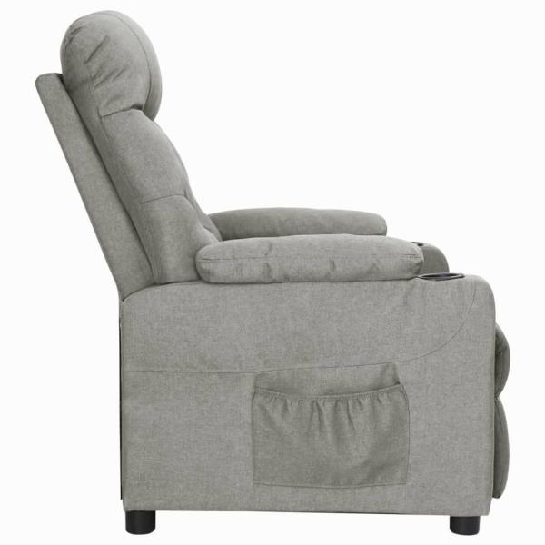 Relaxsessel Hellgrau Stoff