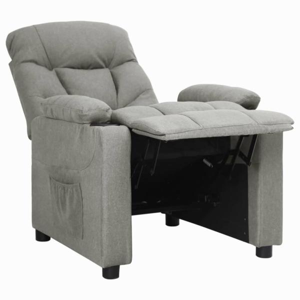 Relaxsessel Hellgrau Stoff