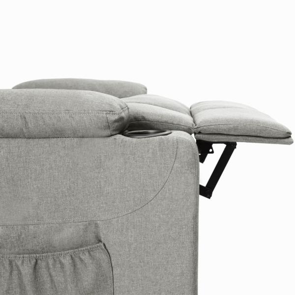Relaxsessel Hellgrau Stoff
