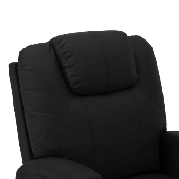 Aufstehsessel Schwarz Kunstleder