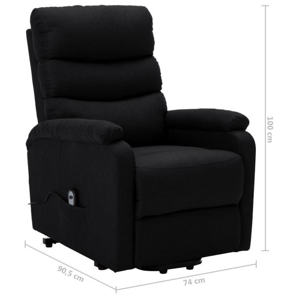 Aufstehsessel Schwarz Stoff