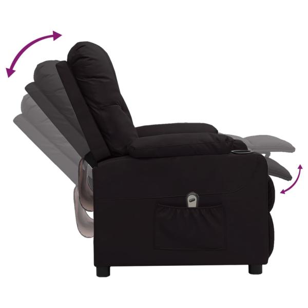 Relaxsessel Elektrisch Schwarz Kunstleder