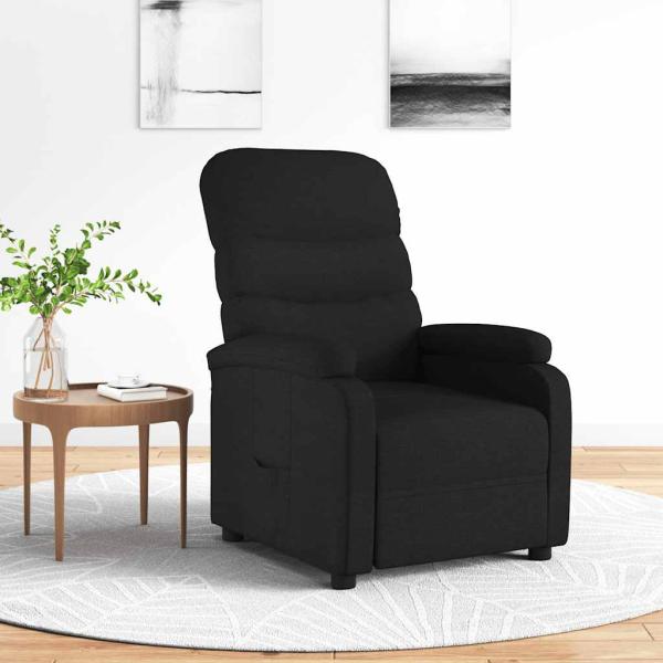 ARDEBO.de - Relaxsessel Schwarz Stoff