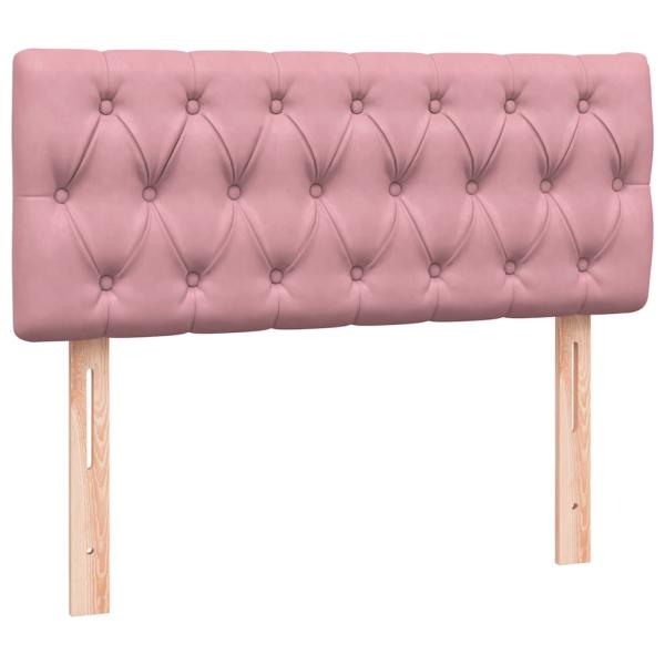 Boxspringbett mit Matratze Rosa 120x220 cm Samt