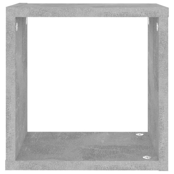 Würfelregale 6 Stk. Betongrau 26x15x26 cm