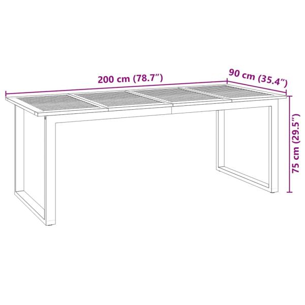 7-Personen Garten Essgruppe Beige Poly Rattan Akazie, Stapelbare Gartenstühle mit Kissen - Set von 2 in Beige Poly Rattan