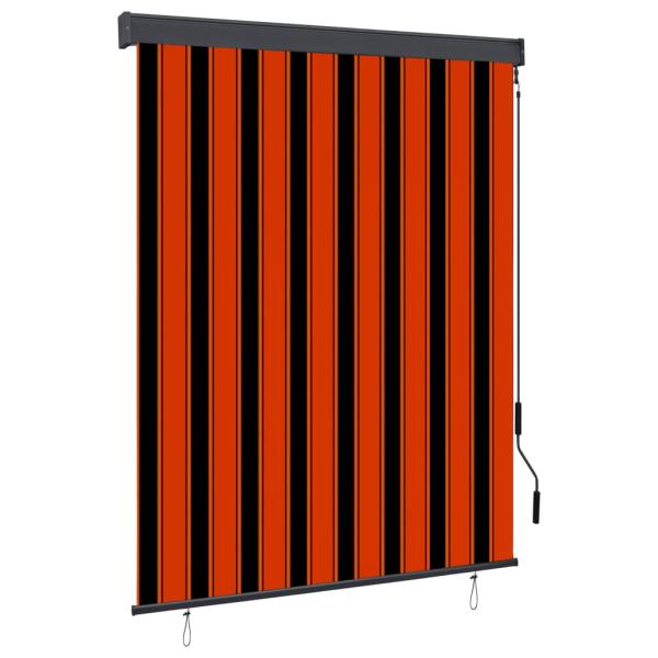 ARDEBO.de - Außenrollo 140x250 cm Orange und Braun