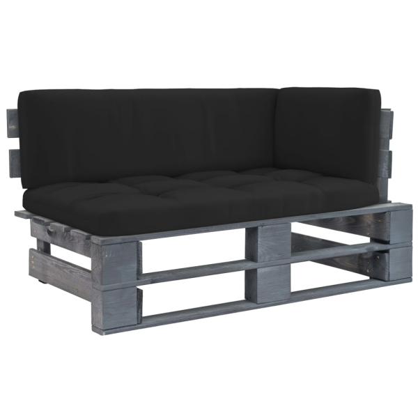ARDEBO.de - Outdoor-Ecksofa Paletten Kiefernholz Imprägniert Grau