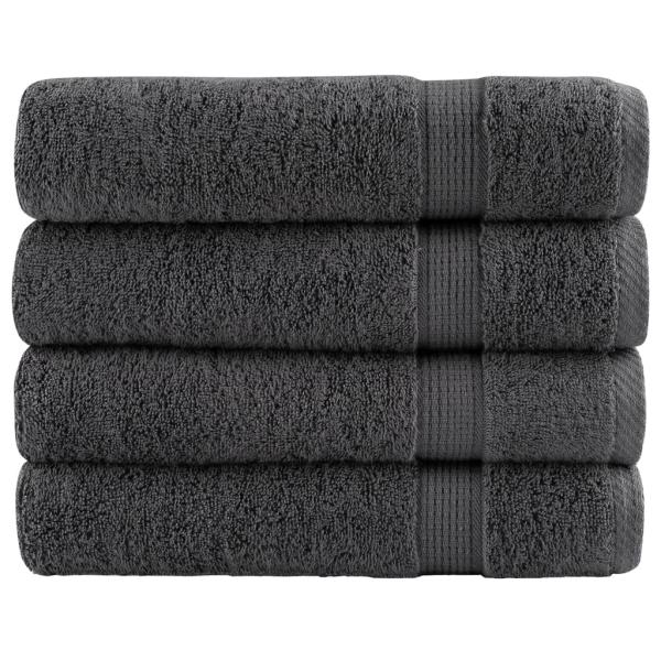 ARDEBO.de - Premium-Handtücher SOLUND 4 Stk. Anthrazit 50x100 cm 600 g/m²