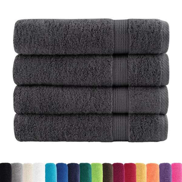Premium-Handtücher SOLUND 4 Stk. Anthrazit 50x100 cm 600 g/m²