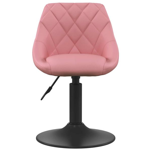 Barhocker Rosa 46x44x(62,5-77,5) cm Velvet