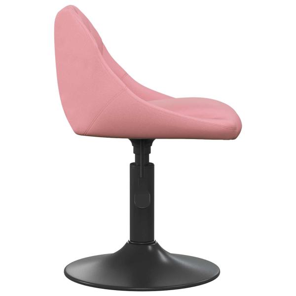 Barhocker Rosa 46x44x(62,5-77,5) cm Velvet