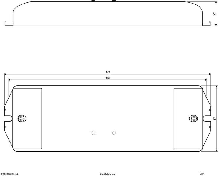 EVN WiFi-Controller, 12-36V/DC, max. 240-720W (RGB+W-WIFI4x5A)