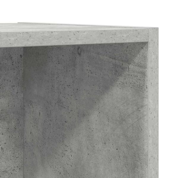 TV-Wandschrank Betongrau 37x37x107 cm Holzwerkstoff