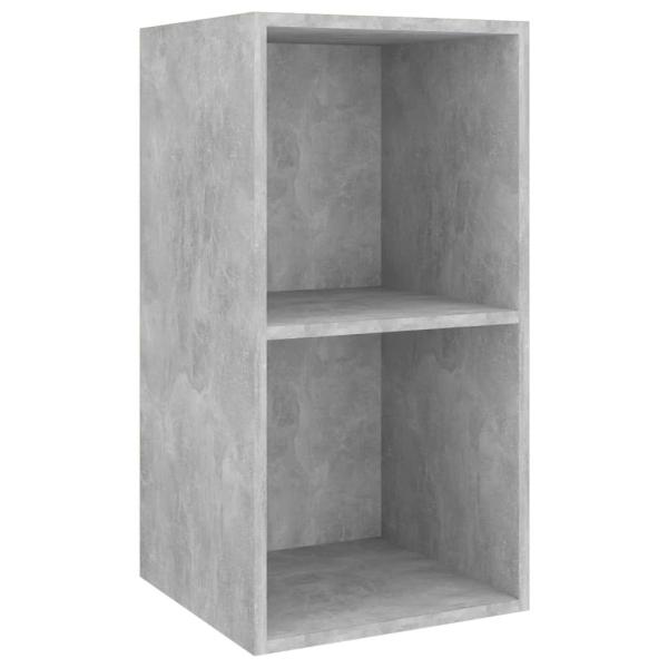3-tlg. TV-Schrank-Set Betongrau Holzwerkstoff