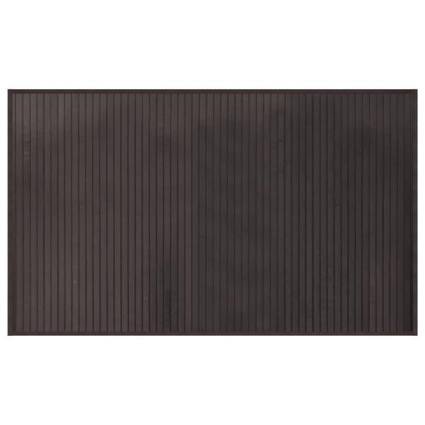 Teppich Rechteckig Dunkelbraun 60x100 cm Bambus