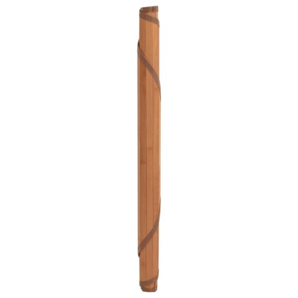 Teppich Rund Braun 60 cm Bambus