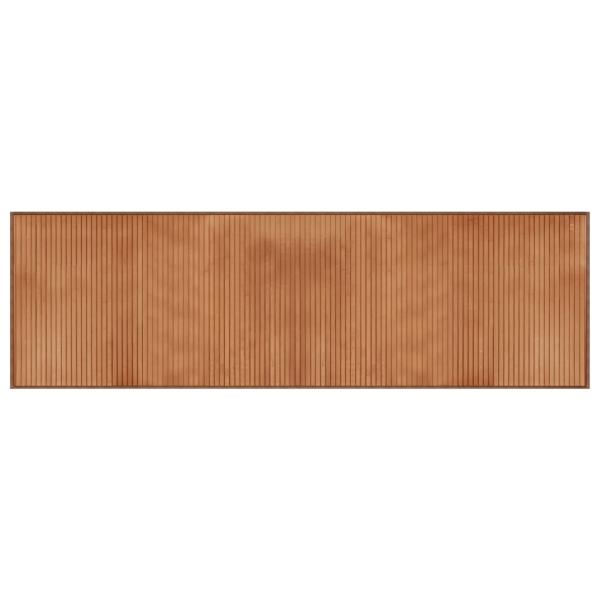 Teppich Rechteckig Natur 60x200 cm Bambus