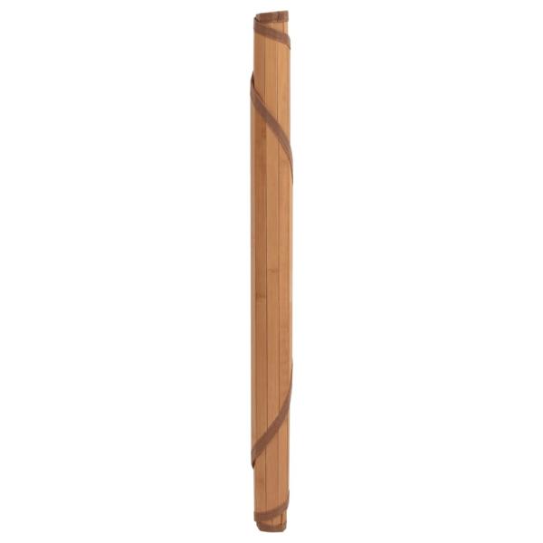 Teppich Rund Natur 80 cm Bambus